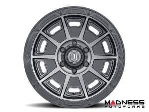 Ford Bronco Custom Wheels (1) - Victory - Satin Black w/ Smoked Black Tint - 17 X 8.5 / 6 x 5.5 / 0 / 4.75" - Icon 